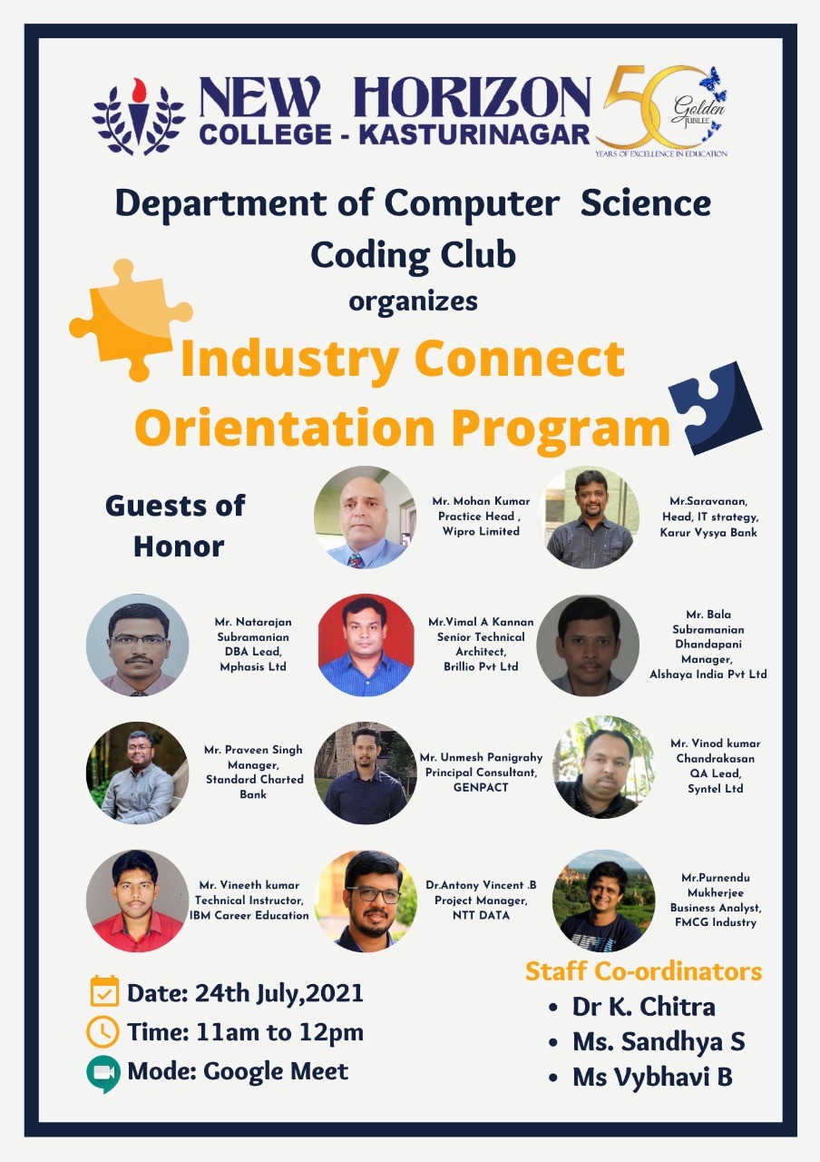 Industry Connect Orientation Program at NHC Kasturinagar