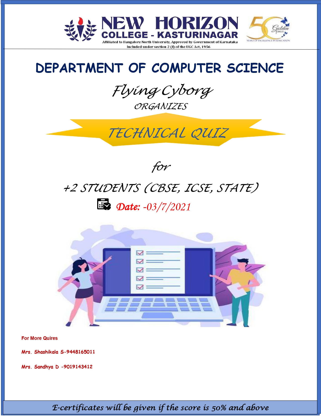 New Horizon College Kasturinagar Bengaluru