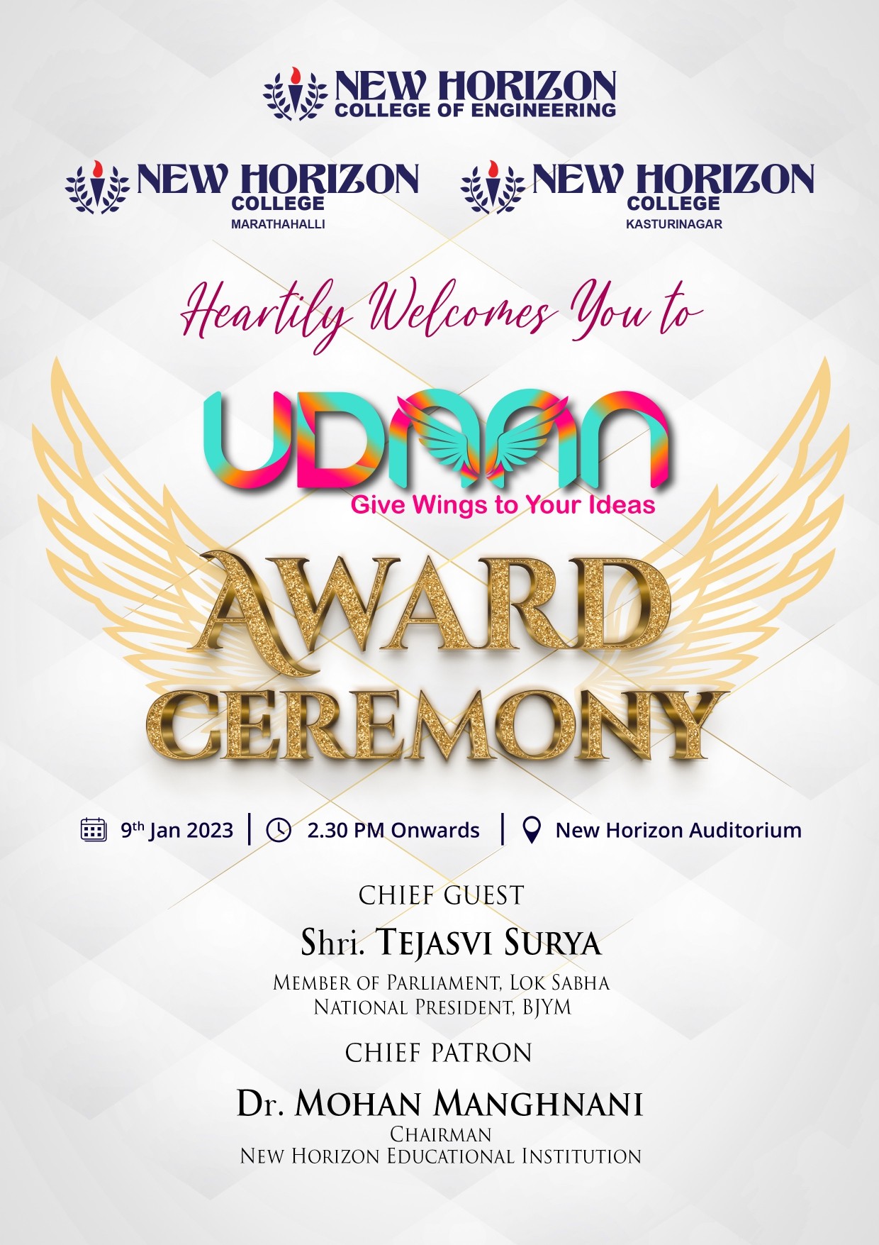 UDAAN - Award Ceremony at NHC Kasturinagar