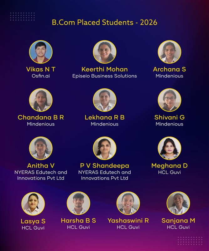 B.Com Placed Students'26 B.Com Placed Mob